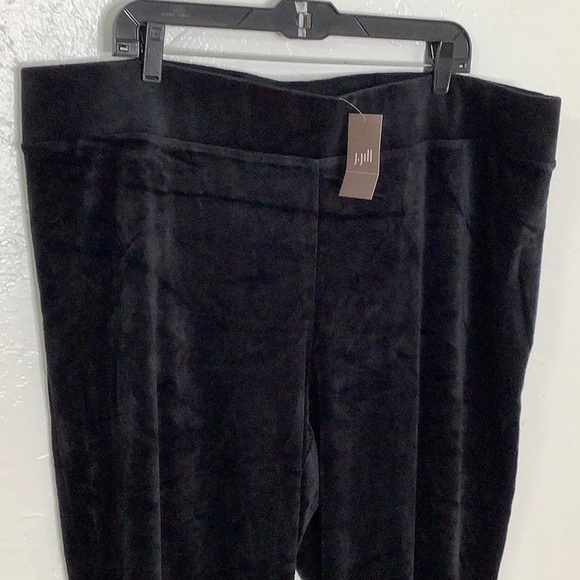 J Jill black Velour straight leg leggings pants size 3X NWT - Picture 6 of 14